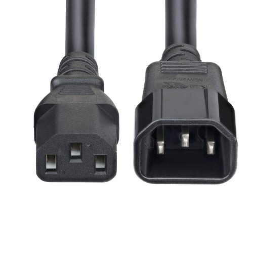 StarTech.com PXTC13C141415FNA power cable Black 179.9" (4.57 m) C14 coupler C13 coupler