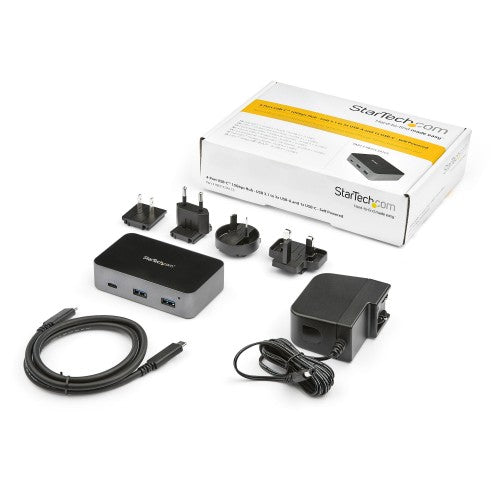 StarTech.com HB31C3A1CS interface hub USB 3.2 Gen 2 (3.1 Gen 2) Type-C 10000 Mbit/s Black, Gray