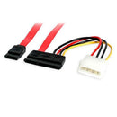 StarTech.com SATA18POW SATA cable 18" (0.457 m) SATA 7-pin + Molex (4-pin) Red
