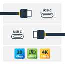 StarTech.com CC6FT20GUSB4TPW USB cable USB4 Gen 2x2 70.9" (1.8 m) USB C White