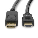 Rocstor Y10C261-B1 video cable adapter 118.1" (3 m) DisplayPort HDMI Black