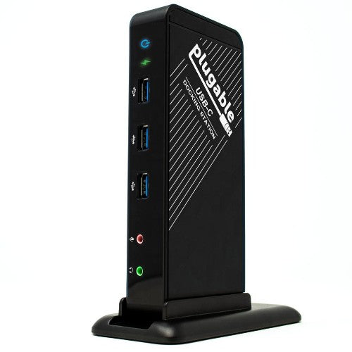 Plugable Technologies UD-CA1A laptop dock/port replicator Docking USB 3.2 Gen 1 (3.1 Gen 1) Type-C Black