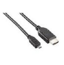 4XEM HDMI - Micro HDMI M/M, 15ft HDMI cable 179.9" (4.57 m) HDMI Type A (Standard) HDMI Type D (Micro) Black