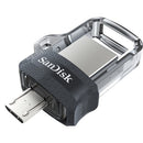 SanDisk 32GB Ultra Dual m3.0 USB flash drive USB Type-A / Micro-USB 3.2 Gen 2 (3.1 Gen 2) Gray, Stainless steel
