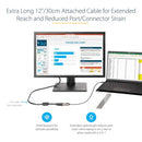 StarTech.com CDP2VGAEC USB graphics adapter 1920 x 1200 pixels White