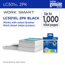 Brother LC501XL2PKS ink cartridge 2 pc(s) Original High (XL) Yield Black