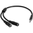StarTech.com MUY1MFFS audio cable 7.87" (0.2 m) 3.5mm 2x3.5mm Black