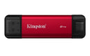 Kingston Technology Dual Portable 2 TB USB Type-A / USB Type-C 3.2 Gen 2 (3.1 Gen 2) Black, Red