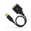 StarTech.com 1P1FFC-USB-SERIAL serial cable Black 11.8" (0.3 m) USB Type-A DB-9
