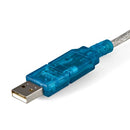 StarTech.com ICUSB232SM3 cable gender changer DB-9 USB 2.0 A Blue, Transparent