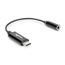 Rocstor Y10A244-B1 mobile phone cable Black USB C 3.5mm