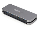 StarTech.com HB30AM4AB interface hub USB 3.2 Gen 1 (3.1 Gen 1) Type-A 5000 Mbit/s Black, Gray