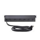 StarTech.com 8NM8-RACK-MOUNT-PDU power distribution unit (PDU) 8 AC outlet(s) 1U Black