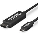Plugable Technologies USBC-HDMI-CABLE video cable adapter 70.9" (1.8 m) USB Type-C HDMI Type A (Standard) Black