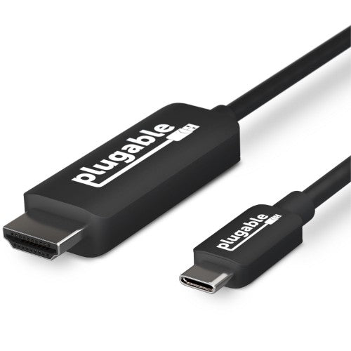 Plugable Technologies USBC-HDMI-CABLE video cable adapter 70.9" (1.8 m) USB Type-C HDMI Type A (Standard) Black