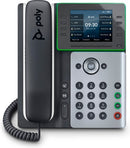 HP Poly Edge E300 IP Phone and PoE-enabled with Power Supply