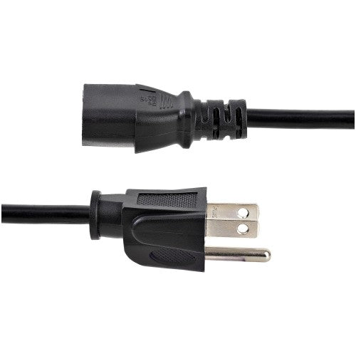StarTech.com PXT101146 power cable Black 70.9" (1.8 m) NEMA 5-15P C13 coupler