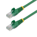 StarTech.com 15 ft Green Snagless Category 5e (350 MHz) UTP Patch Cable networking cable 179.9" (4.57 m)
