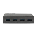 Tripp Lite U360-004-2F interface hub USB 3.2 Gen 1 (3.1 Gen 1) Type-B 5000 Mbit/s Black