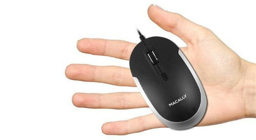 Macally UCDYNAMOUSESG mouse Ambidextrous USB Type-C Optical 2400 DPI