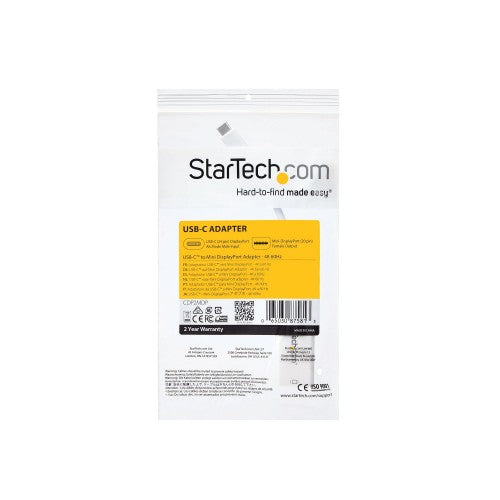 StarTech.com CDP2MDP USB graphics adapter 3840 x 2160 pixels White
