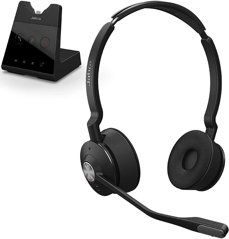 Jabra Engage 65 Wireless Headset, Stereo – Telephone Headset with Industry-Leading Wireless Performance (9559-553-125)