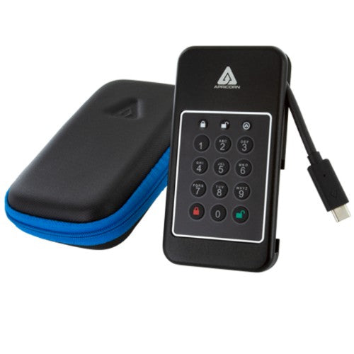 Apricorn Aegis NVX 500 GB USB Type-C 3.2 Gen 1 (3.1 Gen 1) Black