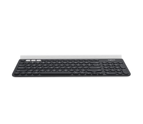 Logitech 920-008025 keyboard RF Wireless + Bluetooth English Gray, White, Dark Gray