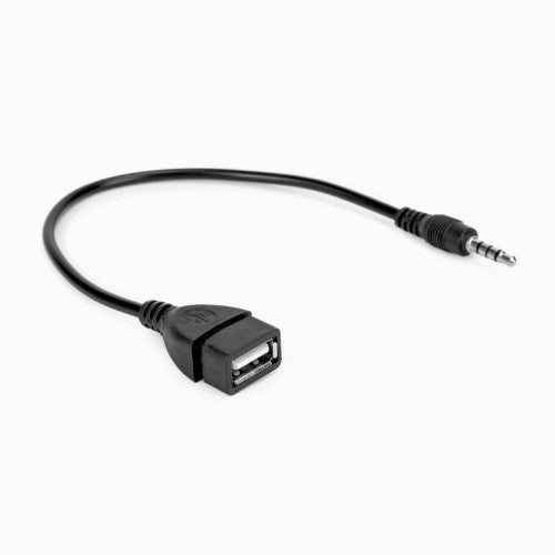 Rocstor Y10A297-B1 cable gender changer 3.5mm USB-A Black
