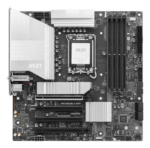 MSI PRO B860M-A WIFI motherboard Intel B860 LGA 1851 (Socket V1) micro ATX