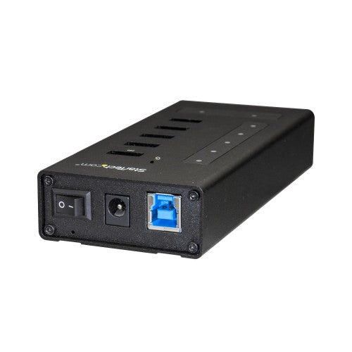 StarTech.com HB30C5A2CST interface hub USB 3.2 Gen 1 (3.1 Gen 1) Type-B 5000 Mbit/s Black
