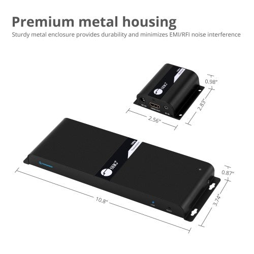 Siig CE-H24811-S1 AV extender AV transmitter Black