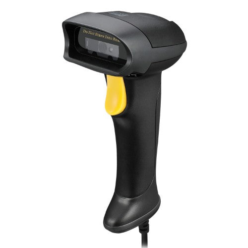 Adesso NuScan 2500TU Handheld bar code reader 1D/2D CMOS Black, Yellow