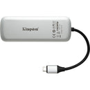 Kingston Nucleum USB C Hub, 7-In-1 Type-C-Adapter Hub Connect USB 3.0, 4K HDMI, SD and MicroSD-Card, USB Type-C Charging for MacBook, Chromebook, and Other USB Type-C devices