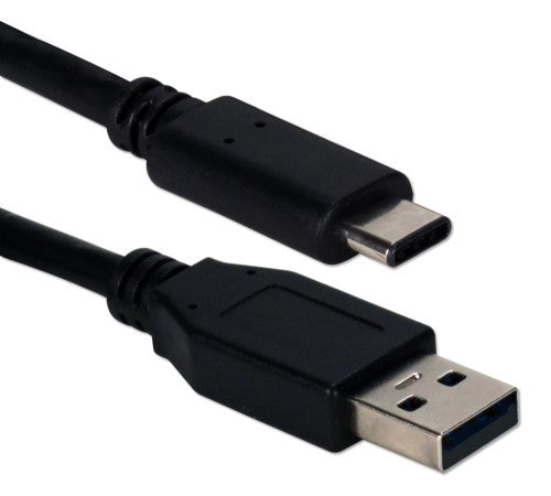 QVS CC2231B-1M USB cable 39.4" (1 m) USB 2.0 USB C USB A