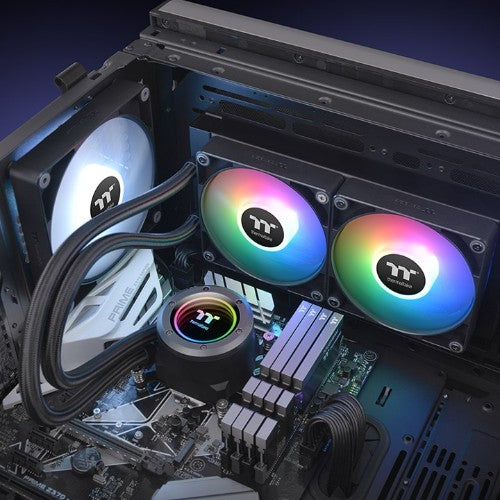 Thermaltake TT TH240 ARGB Processor All-in-one liquid cooler 4.72" (12 cm) Black 1 pc(s)