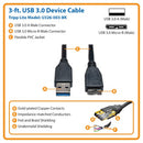 Tripp Lite U326-003-BK USB cable USB 3.2 Gen 1 (3.1 Gen 1) 35.8" (0.91 m) USB A Micro-USB B Black
