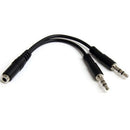 StarTech.com MUYHSFMM audio cable 5.12" (0.13 m) 3.5mm 2 x 3.5mm Black