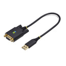 StarTech.com 1P1FFCN-USB-SERIAL serial cable Black 11.8" (0.3 m) USB Type-A DB-9