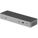 StarTech.com TB3CDK2DH laptop dock/port replicator Wired Thunderbolt 3 Black, Silver