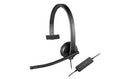 Logitech 981-000570 headphones/headset Wired Head-band Office/Call center Black