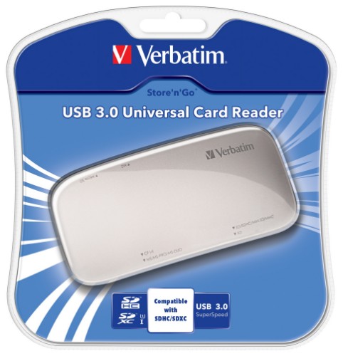 Verbatim 97706 card reader USB 3.2 Gen 1 (3.1 Gen 1) Silver