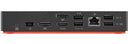 Lenovo 40AS0090US laptop dock/port replicator Wired USB 3.2 Gen 1 (3.1 Gen 1) Type-C Black