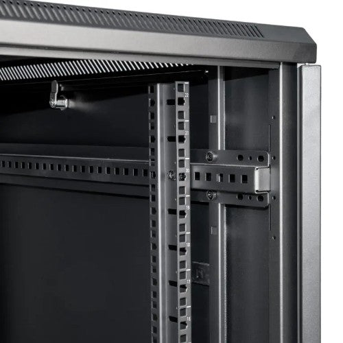 Rocstor Y10E040-B1 rack cabinet 22U Freestanding rack Black