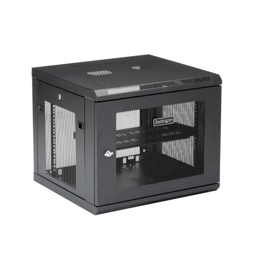 StarTech.com RK920WALM rack cabinet 9U Wall mounted rack Black