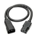 Tripp Lite P005-002 power cable Black 24" (0.61 m) C14 coupler C13 coupler