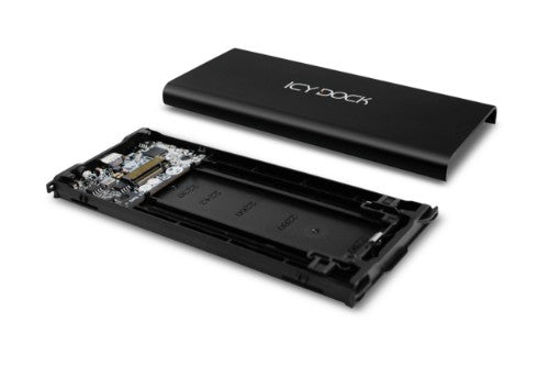 Icy Dock MB861U31-1M2B storage drive enclosure SSD enclosure Black M.2