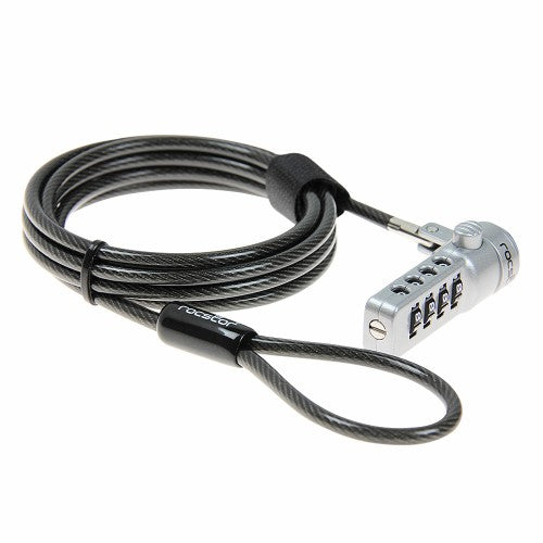 Rocstor Y10C132-B1 cable lock Black 70.9" (1.8 m)