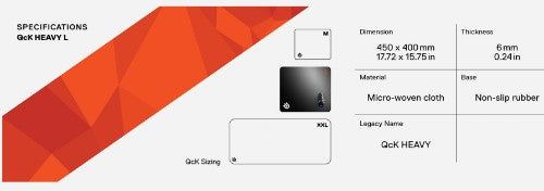 Steelseries QcK Gaming mouse pad Black