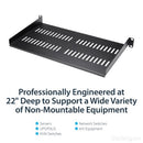 StarTech.com CABSHELFV1U rack accessory Rack shelf